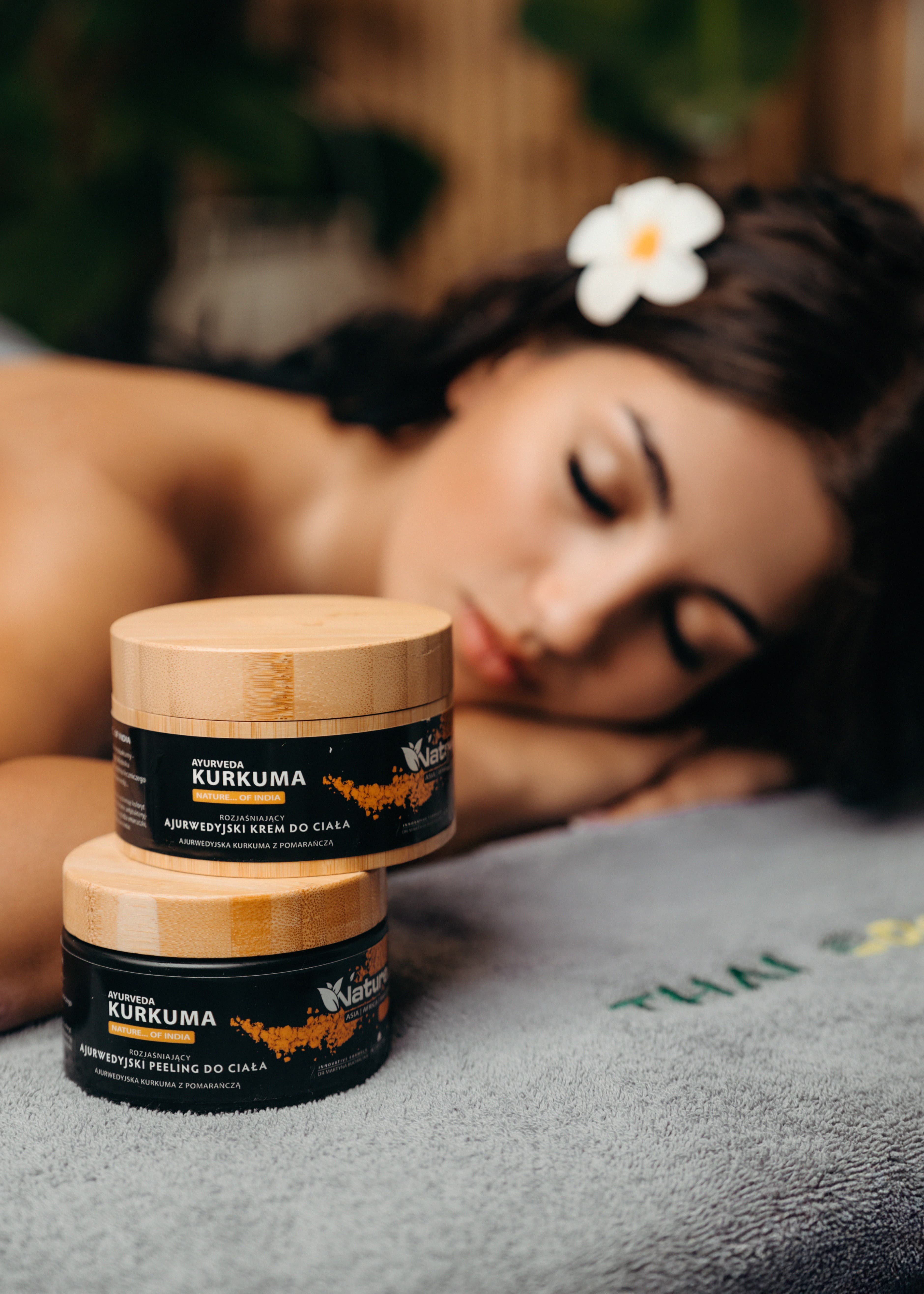 Kosmetyki Nature używane podczas masaży Thai Organic
